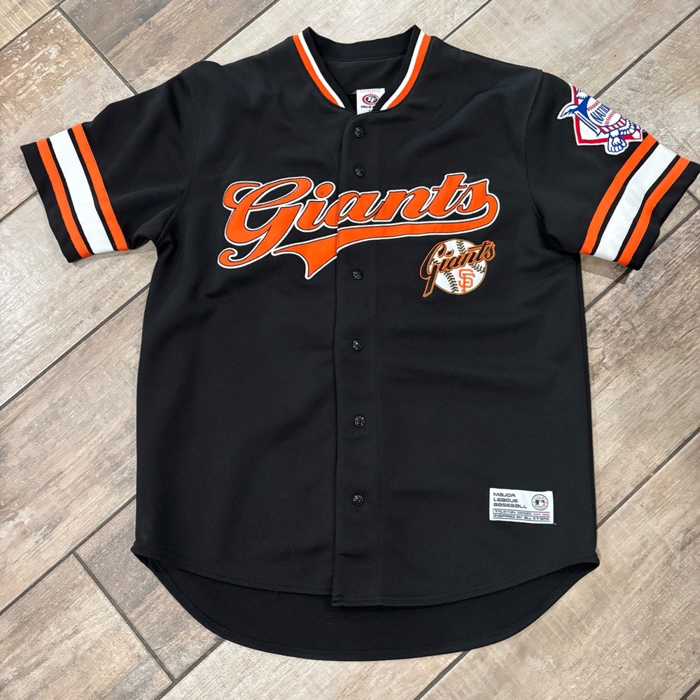 MLB True Fan San Francisco Giants Moses Alou Jersey Men’s Medium Black Orange